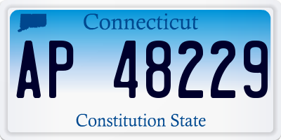 CT license plate AP48229