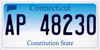 CT license plate AP48230