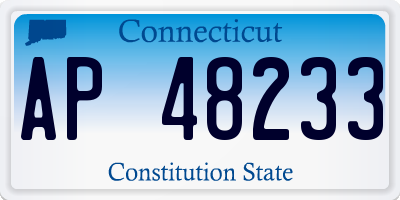 CT license plate AP48233