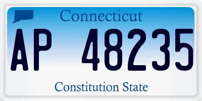 CT license plate AP48235