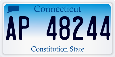 CT license plate AP48244