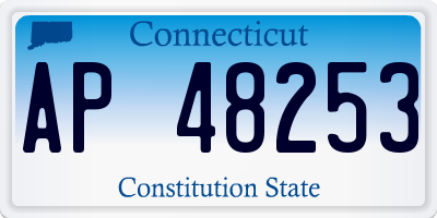 CT license plate AP48253