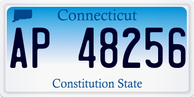 CT license plate AP48256