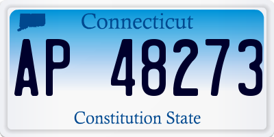 CT license plate AP48273