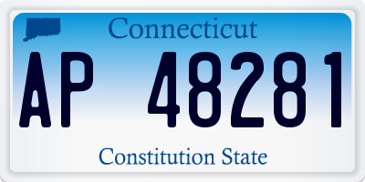 CT license plate AP48281