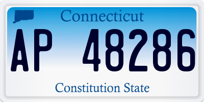 CT license plate AP48286