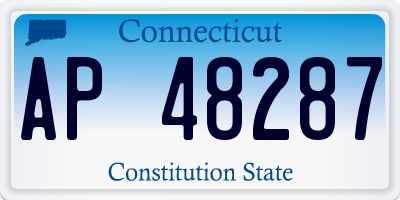 CT license plate AP48287