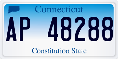 CT license plate AP48288