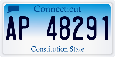 CT license plate AP48291