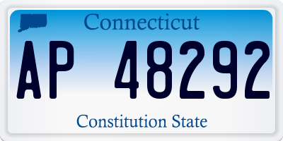 CT license plate AP48292