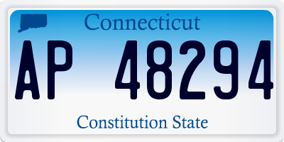 CT license plate AP48294