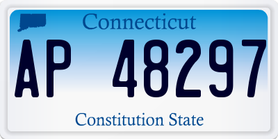 CT license plate AP48297