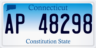 CT license plate AP48298