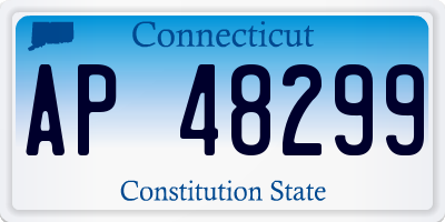 CT license plate AP48299