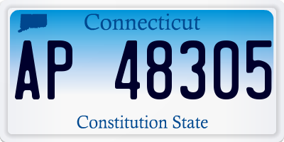 CT license plate AP48305