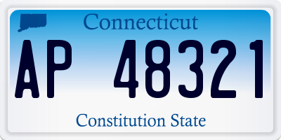 CT license plate AP48321