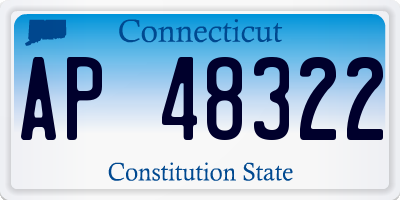 CT license plate AP48322