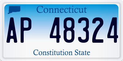 CT license plate AP48324
