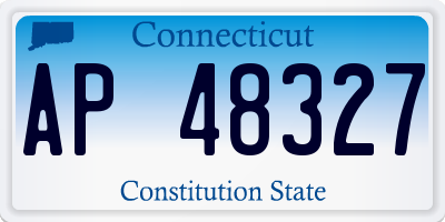 CT license plate AP48327