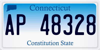 CT license plate AP48328