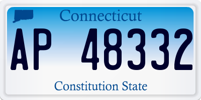 CT license plate AP48332