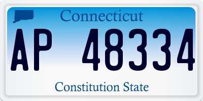 CT license plate AP48334