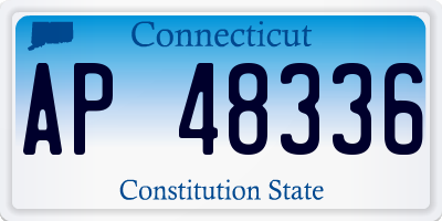 CT license plate AP48336