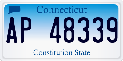 CT license plate AP48339