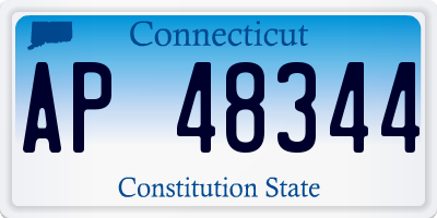 CT license plate AP48344
