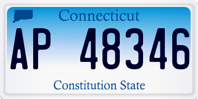 CT license plate AP48346