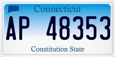 CT license plate AP48353