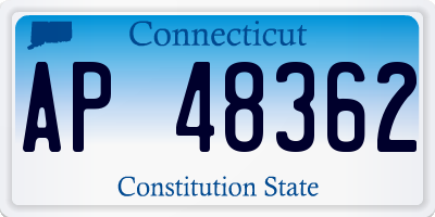 CT license plate AP48362