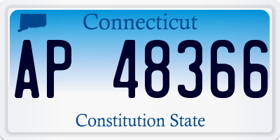 CT license plate AP48366