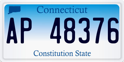CT license plate AP48376