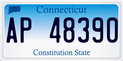 CT license plate AP48390