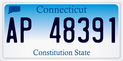 CT license plate AP48391