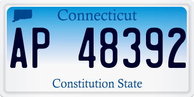 CT license plate AP48392