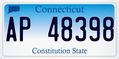 CT license plate AP48398