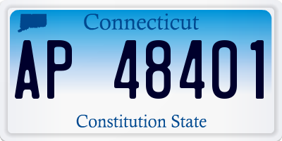 CT license plate AP48401