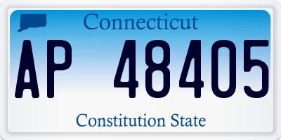 CT license plate AP48405