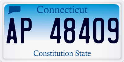 CT license plate AP48409