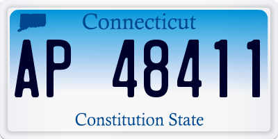 CT license plate AP48411