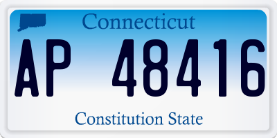 CT license plate AP48416