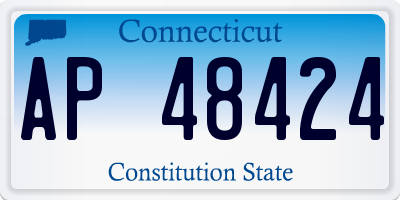 CT license plate AP48424