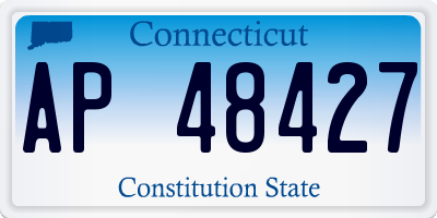 CT license plate AP48427