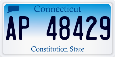 CT license plate AP48429