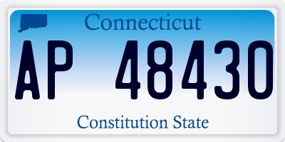 CT license plate AP48430