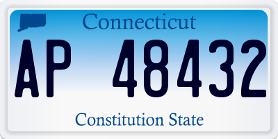 CT license plate AP48432