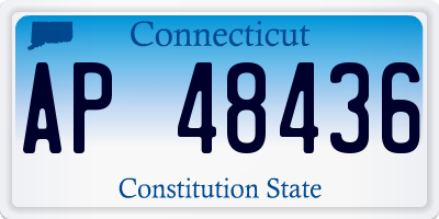 CT license plate AP48436