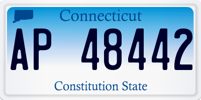 CT license plate AP48442